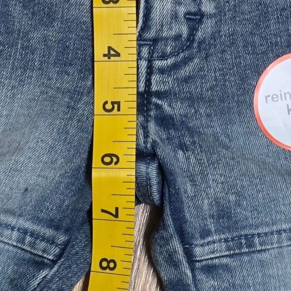 NWT Wonder Nation Toddler Boys Blue Denim Jeans Reinforced Knee‎ Size 12 Months
